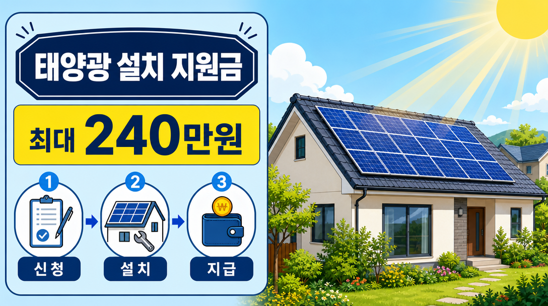 태양광 설치 지원금 신청 방법과 지원 금액 완벽 정리
