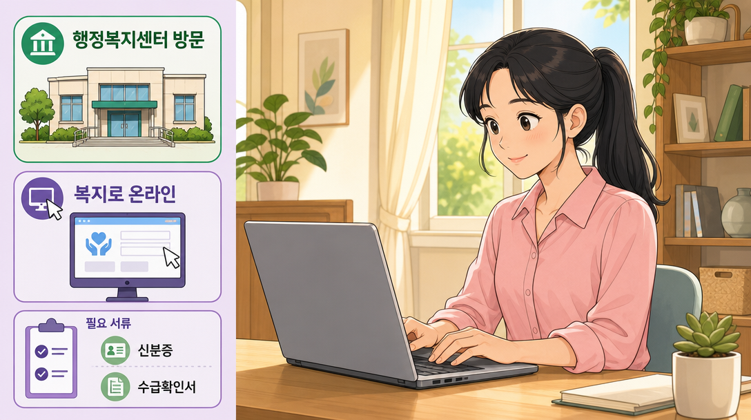 에너지바우처 신청 절차 및 서류 준비 안내 인포그래픽