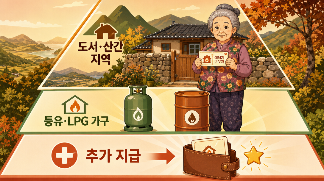 등유 LPG 사용 세대 고유가 한시 추가 지원 안내 인포그래픽